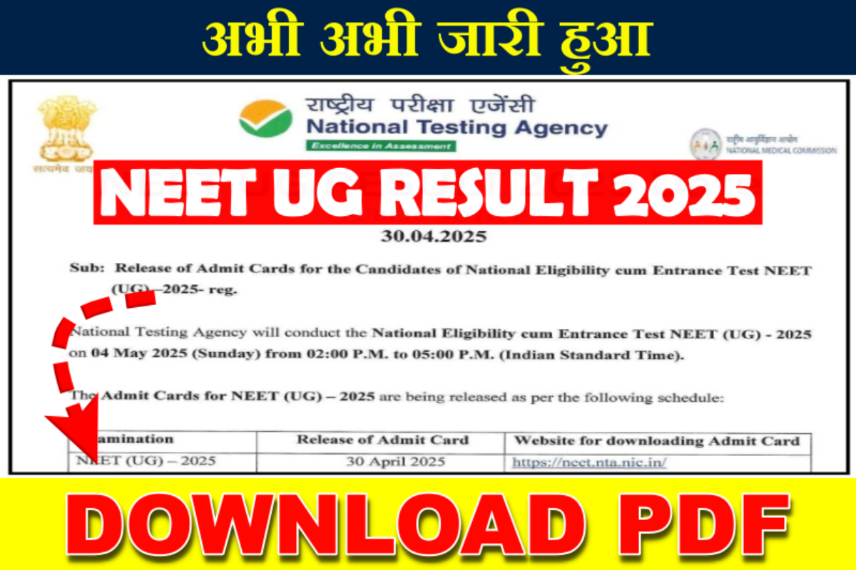 NEET UG Result 2025