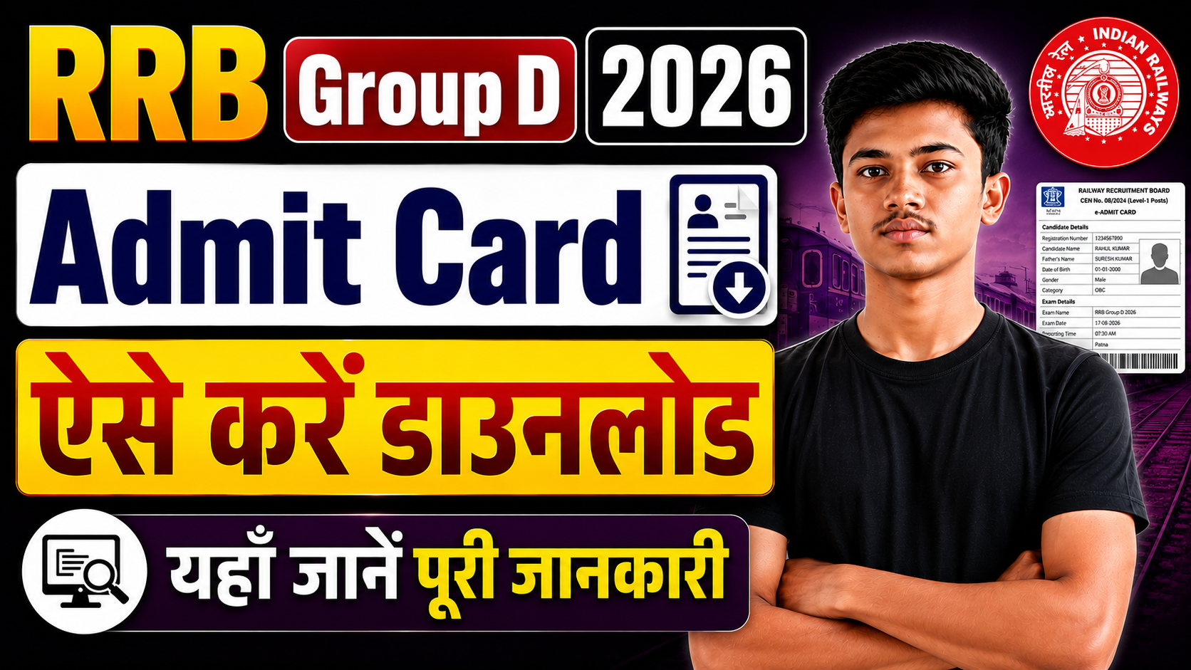 Railway Group D Admit Card 2026