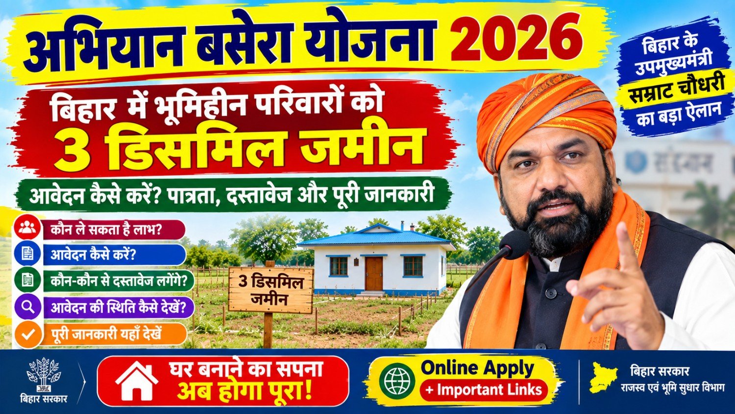 Abhiyan Basera 2.0 Bihar 2026