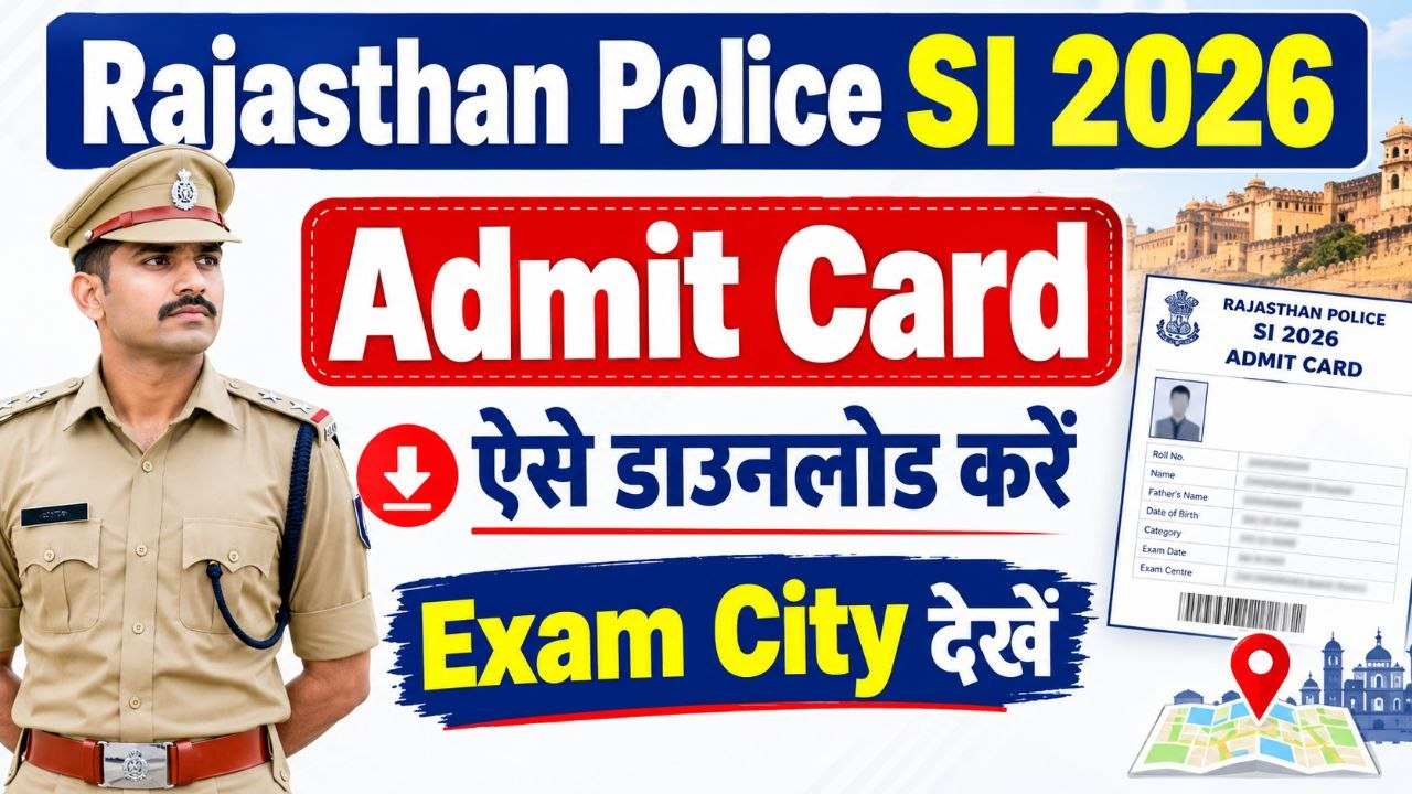 Rajasthan Police SI Admit Card 2026